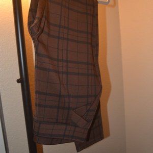 Indero - Brown and Black Plaid Dress Pants